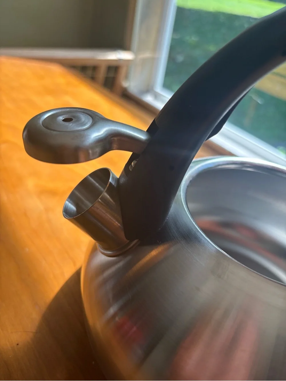 Calphalon Stainless Steel Teakettle with Black Handle